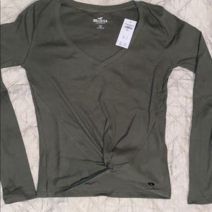 Long Sleeve Olive Green Shirt